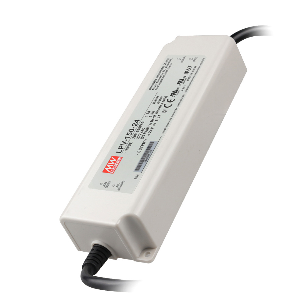 LPV-150-24 150Watt AC110V Input Voltage Mean Well High-Efficacy Waterproof DC24V UL-Listed LED Display Lighting Power Supply LPV-150-24 150Watt AC110V Input Voltage Mean Well High-Efficacy Waterproof DC24V UL-Listed LED Display Lighting Power Supply